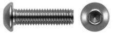 Flachkopfschrauben mit Innensechskant, Linsenkopf,  M5 X 16 ISO 7380