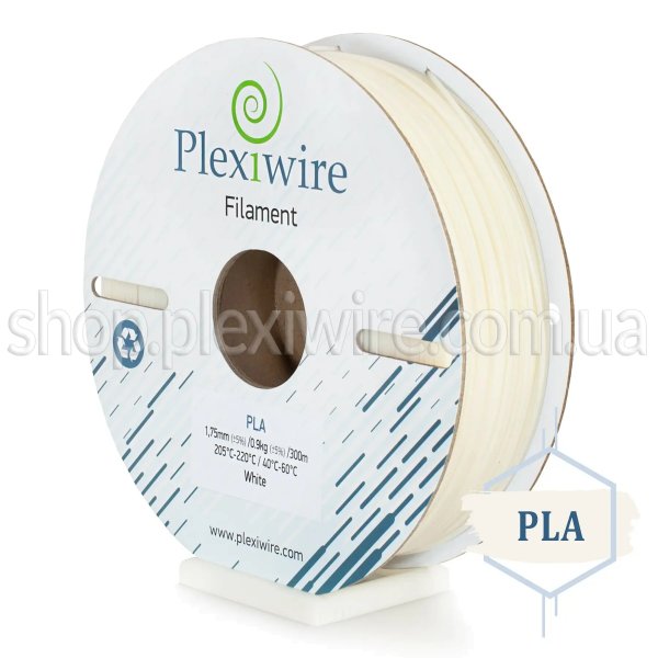 PLA Filament Plexiwire 1,75 mm weiß 0.9kg/300m