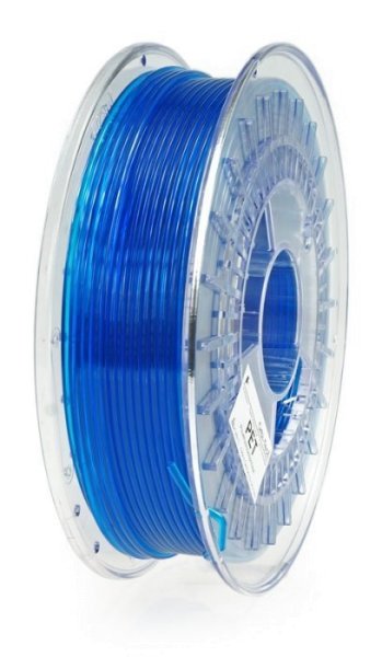 PET Filament, 3 mm, 750 g Blau-Transparent