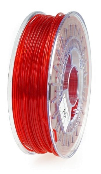 PET Filament, 3 mm, 750 g Rot-Transparent