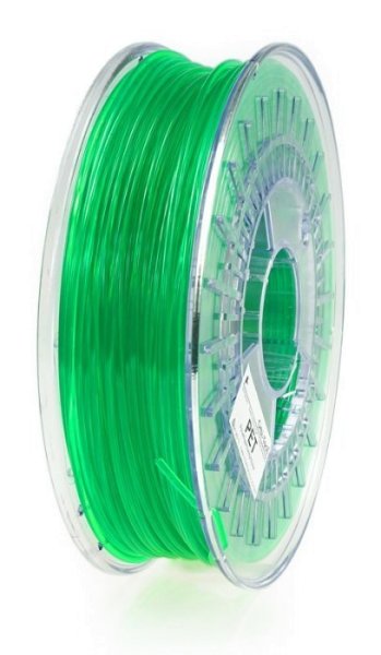 PET Filament, 1,75 mm, 750 g Grün-Transparent