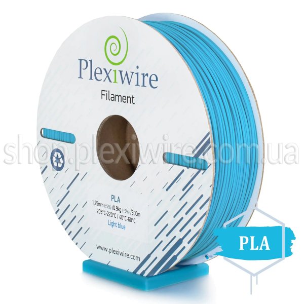 PLA Filament Plexiwire 1,75 mm hellblau 0.9kg/300m