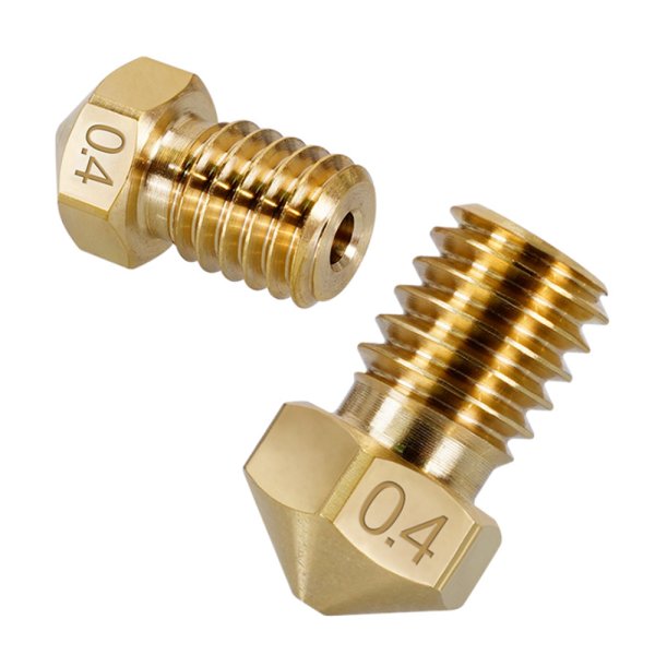 High precision e3d brass nozzle with M6 thread