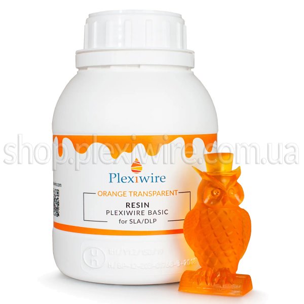 PLEXIWIRE Basic resin Orange Transparent 500g