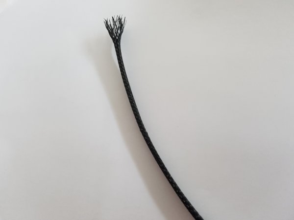 Geflechtschlauch aus Polyester - schwarz - Ø10 mm - Länge in 1 m Schritten wählbar